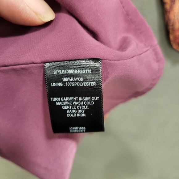 Sanctuary Boho Dress‎ Women's Sheer Lined Paisley Print Cottagecore Pockets - Picture 5 of 8